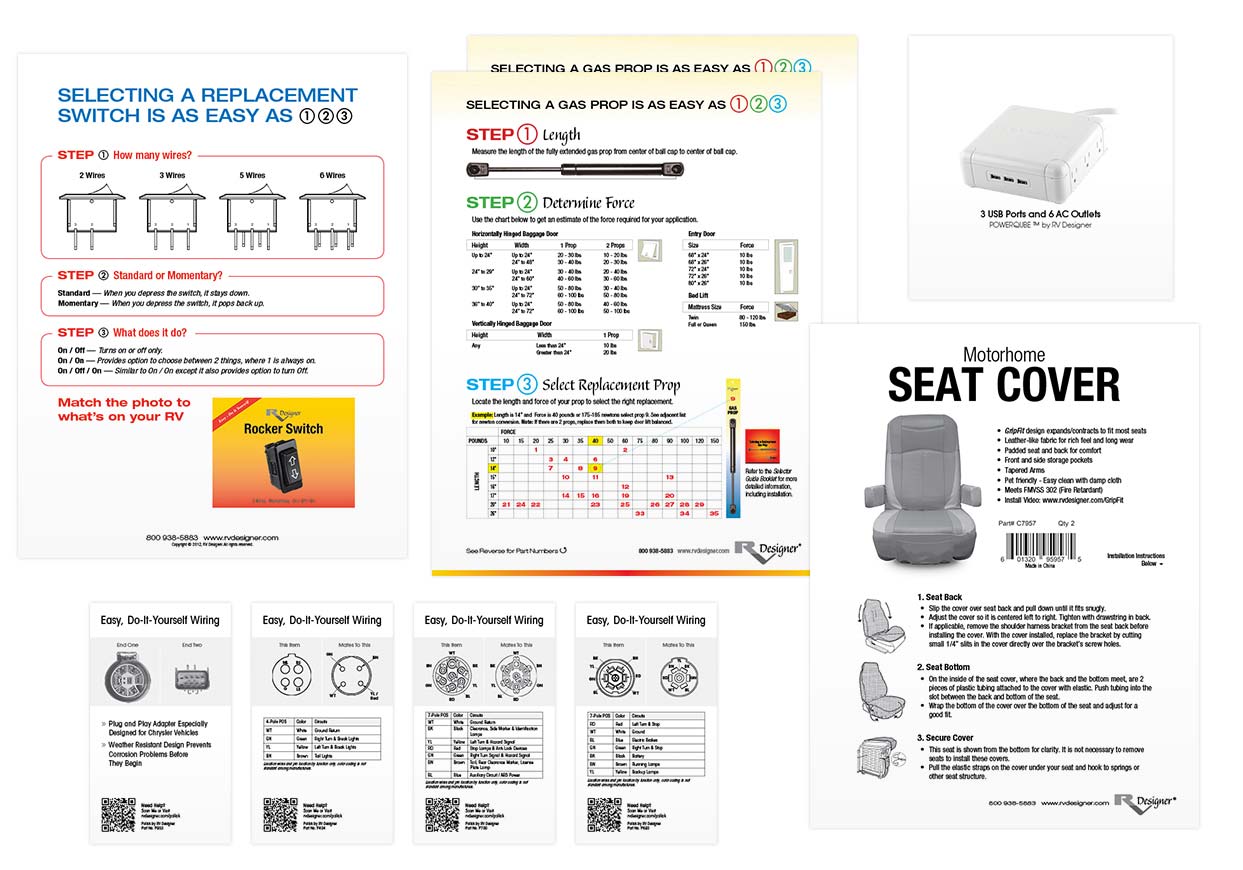 Insert Cards, Instructions, and Selector Guides